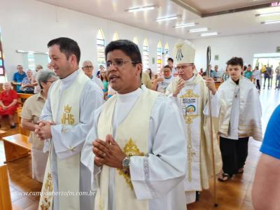 Bispo Dom Amilton presidiu a CelebraÃ§Ã£o dos 50 anos da ParÃ³quia Imaculada ConceiÃ§Ã£o do Porto Barreiro